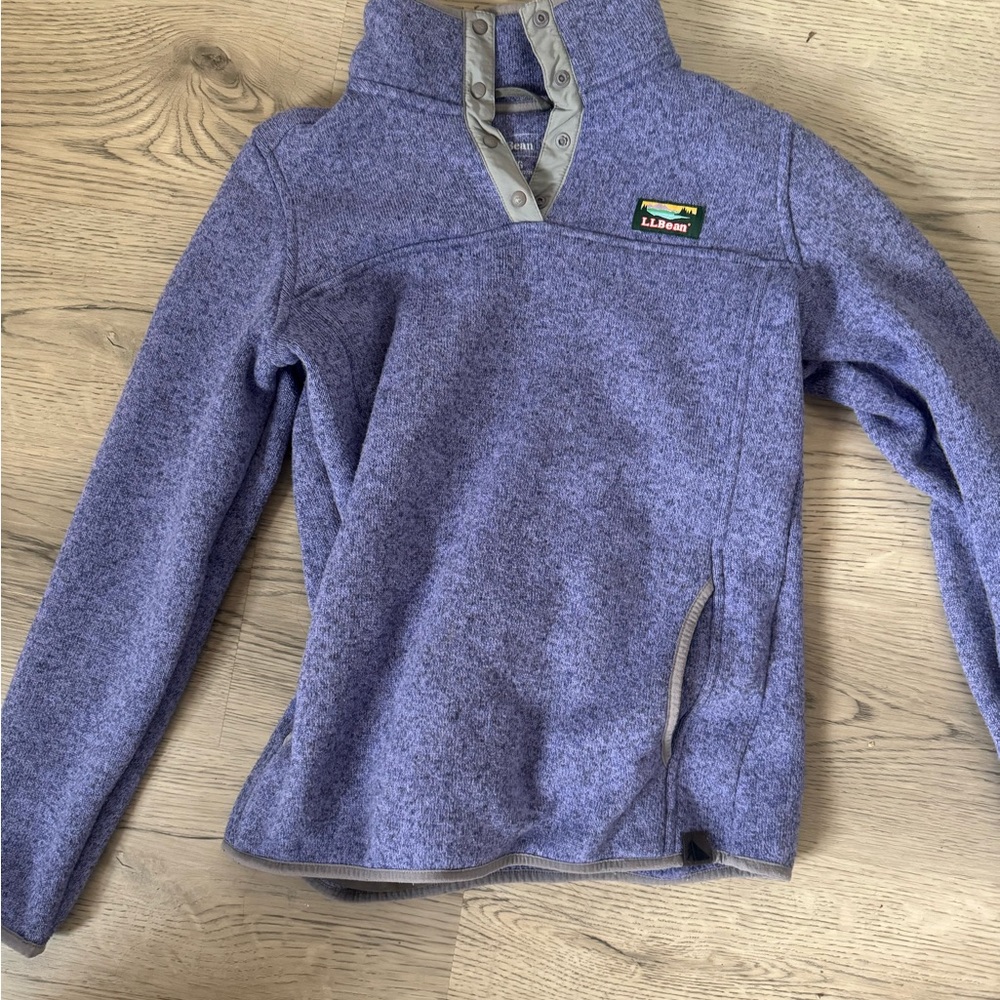 L.L. Bean Blue Fleece Pullover
